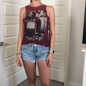 Marbles purple graphic cutoff  tee from Nordstrom